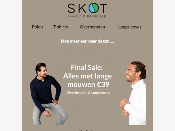 Hey Mail, nog tot 31 maart, alles met lange mouwen €39!!