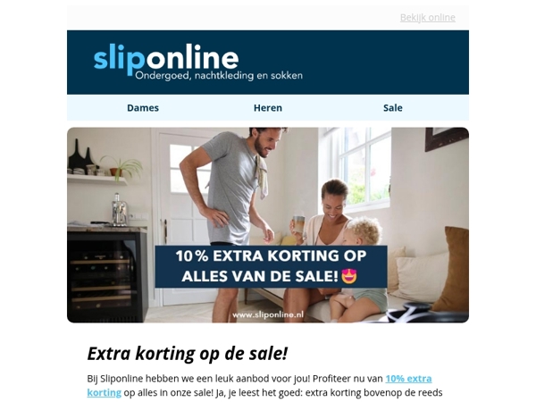 10% EXTRA korting op alles van de SALE!😍
