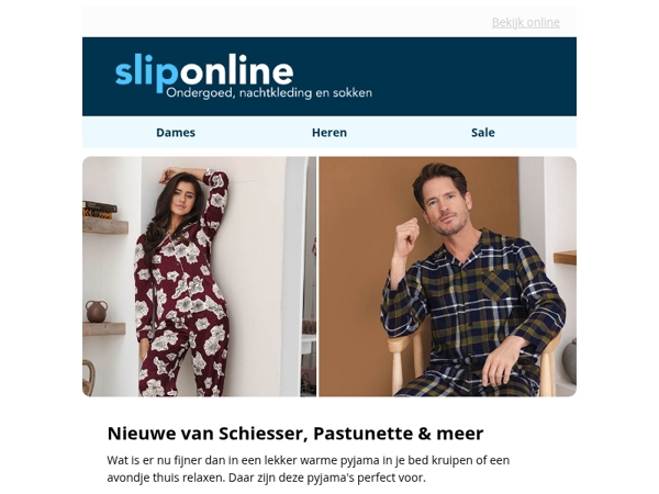 Nieuwe pyjama's Schiesser, Pastunette & meer