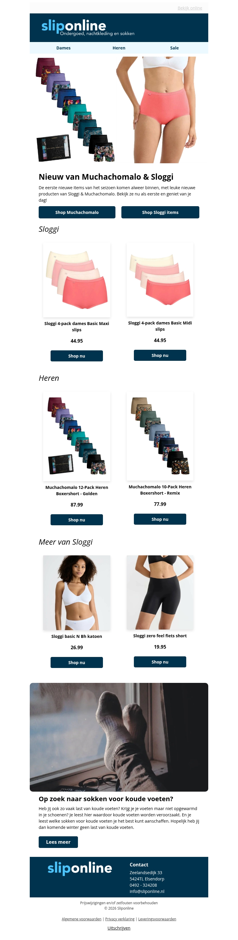 Nieuw van Sloggi & Muchachomalo Nieuw van Sloggi & Muchachomalo