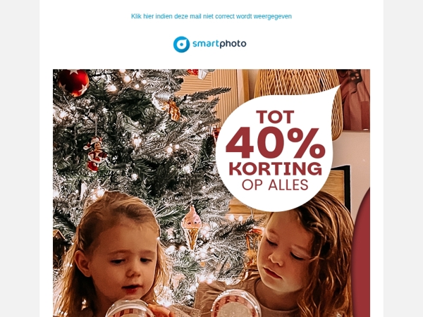 Hi, tot 40% korting op alles