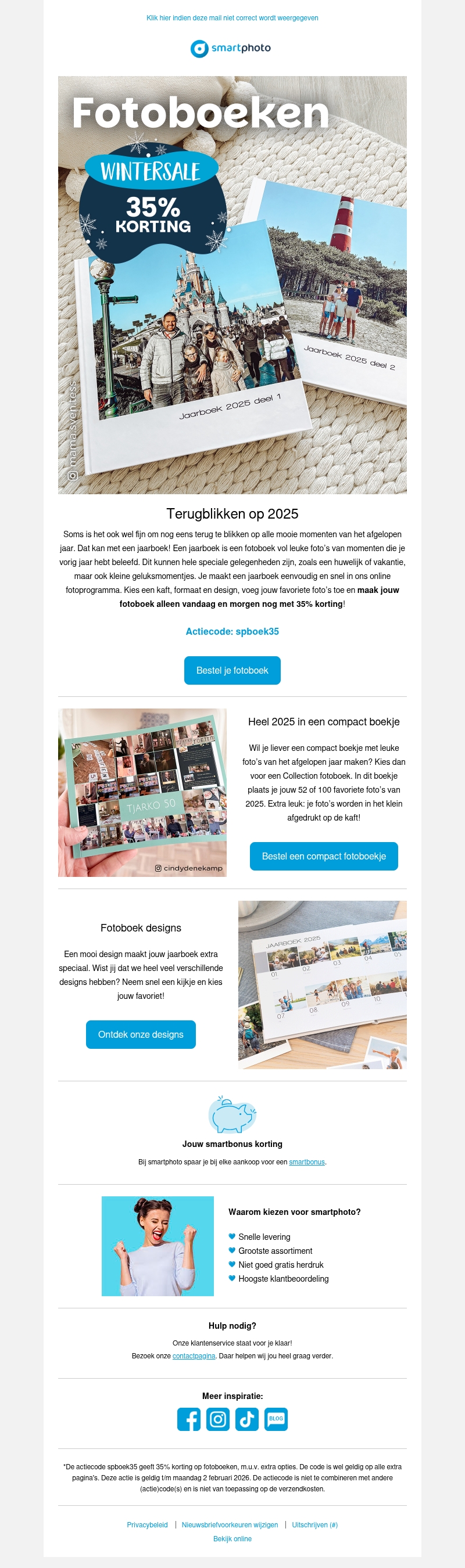 Hi, alleen vandaag en morgen nog: 35% korting op fotoboeken Hi, alleen vandaag en morgen nog: 35% korting op fotoboeken