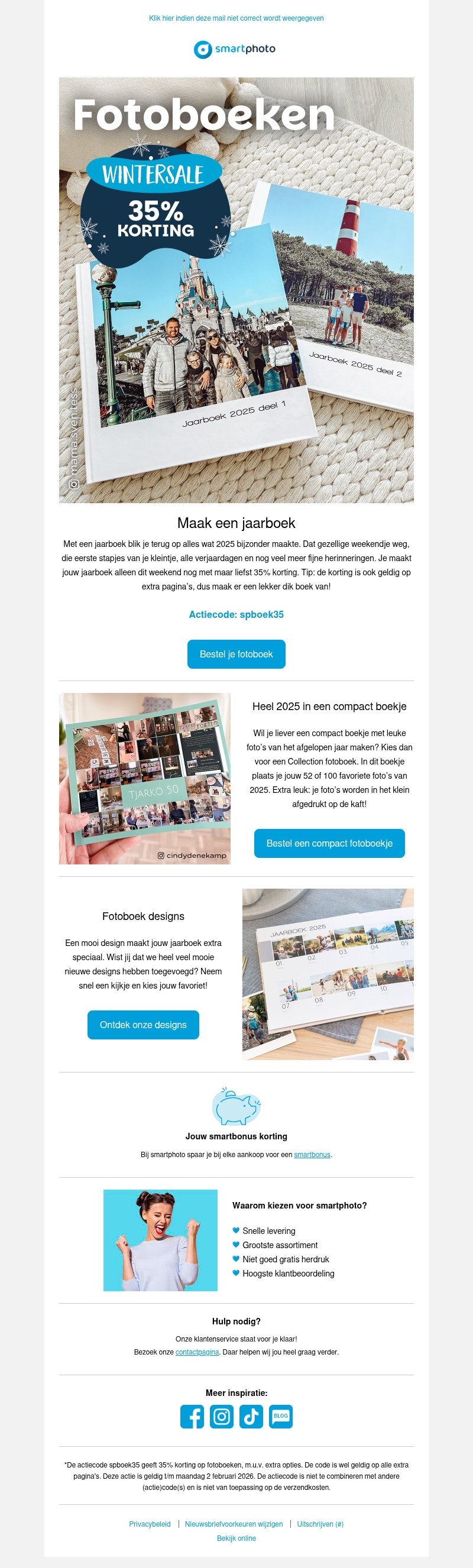 Hi, laatste weekend: 35% korting op fotoboeken Hi, laatste weekend: 35% korting op fotoboeken
