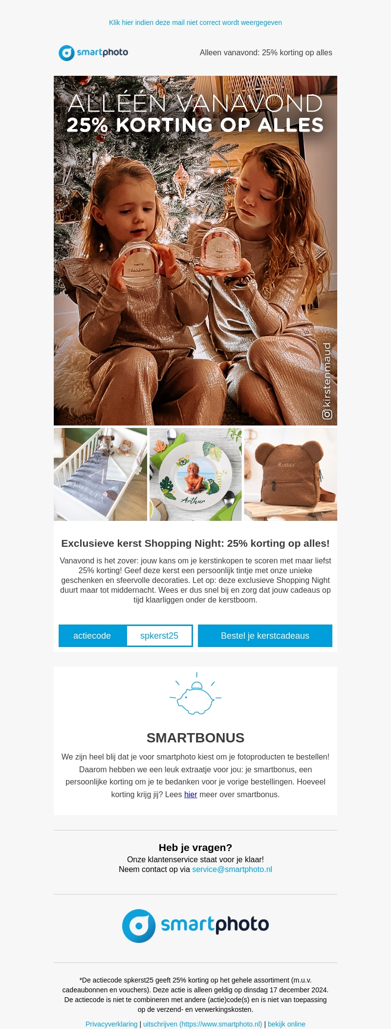 Alleen vanavond: 25% korting op alles Alleen vanavond: 25% korting op alles