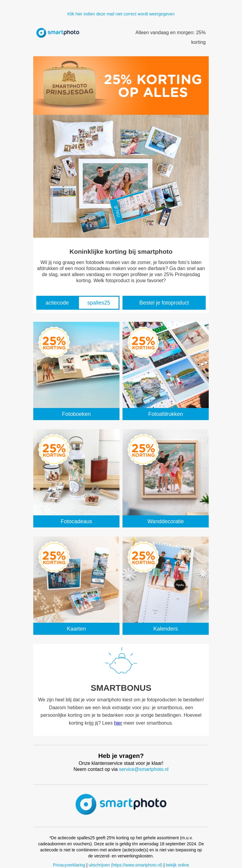 Alleen vandaag en morgen: 25% korting Alleen vandaag en morgen: 25% korting