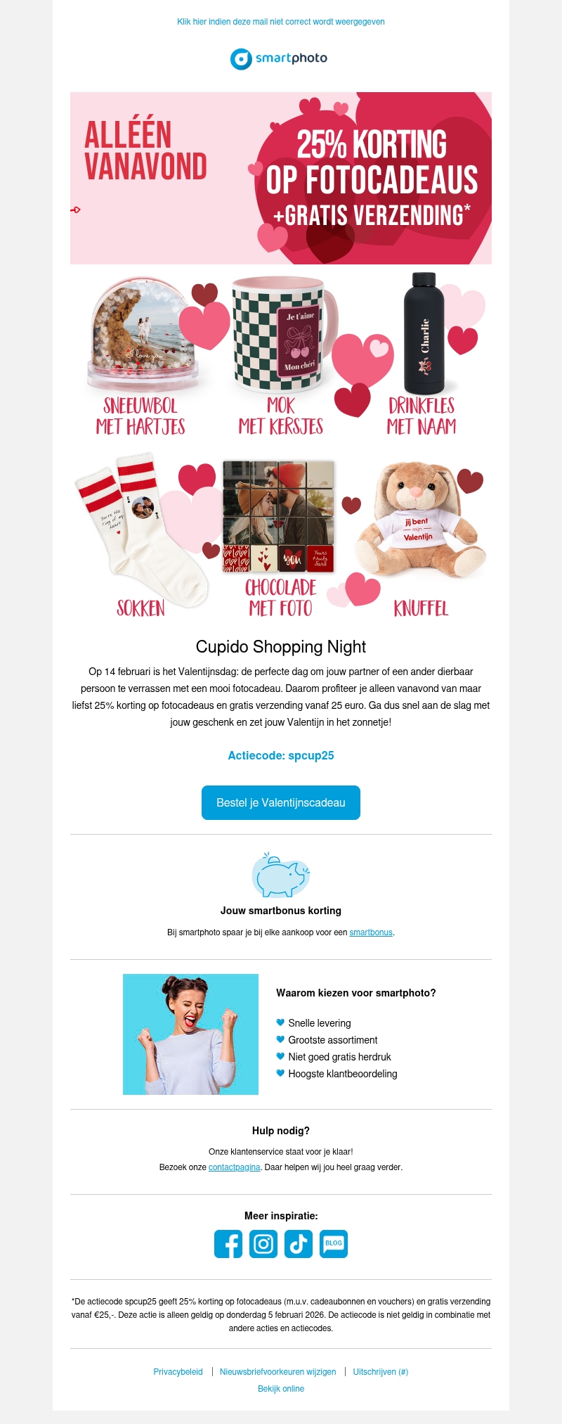Hi, alleen vanavond: 25% korting op alle fotocadeaus Hi, alleen vanavond: 25% korting op alle fotocadeaus