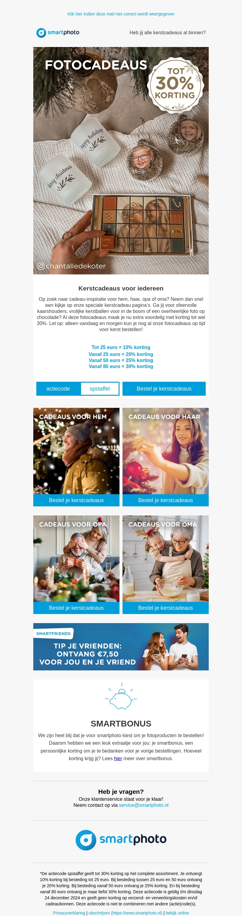 Heb jij alle kerstcadeaus al binnen? Heb jij alle kerstcadeaus al binnen?