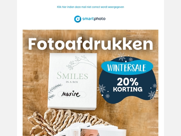 Hi, nog twee dagen: 20% korting op fotoafdrukken