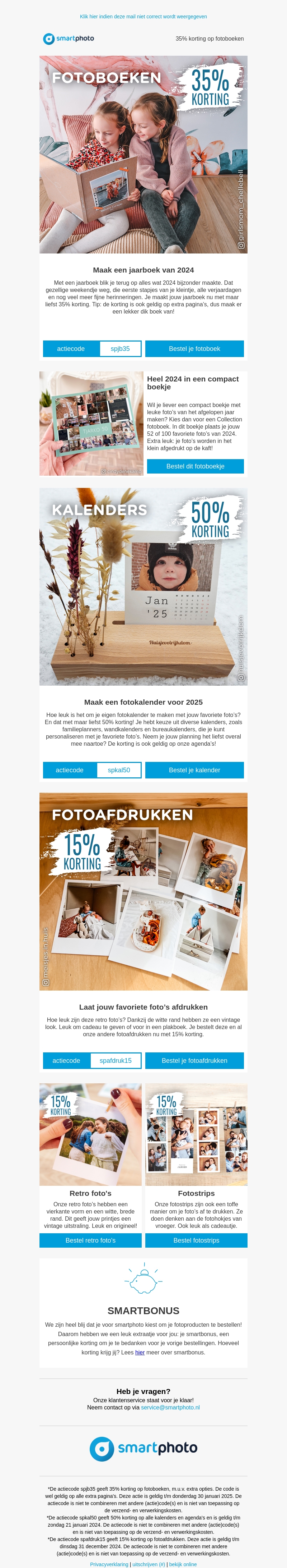 35% korting op fotoboeken 35% korting op fotoboeken