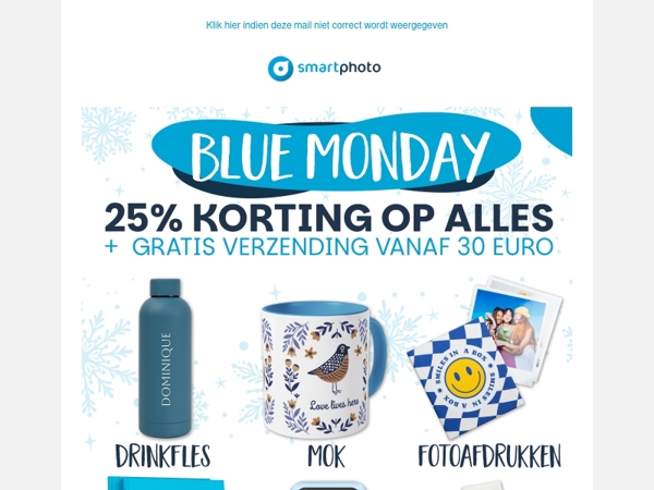 Hi, alleen vandaag 25% korting en gratis verzending