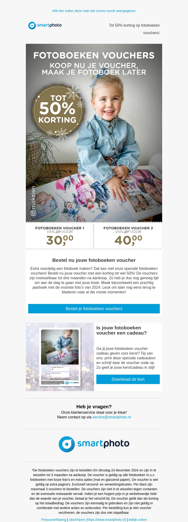 Tot 50% korting op fotoboeken vouchers🎁 Tot 50% korting op fotoboeken vouchers🎁