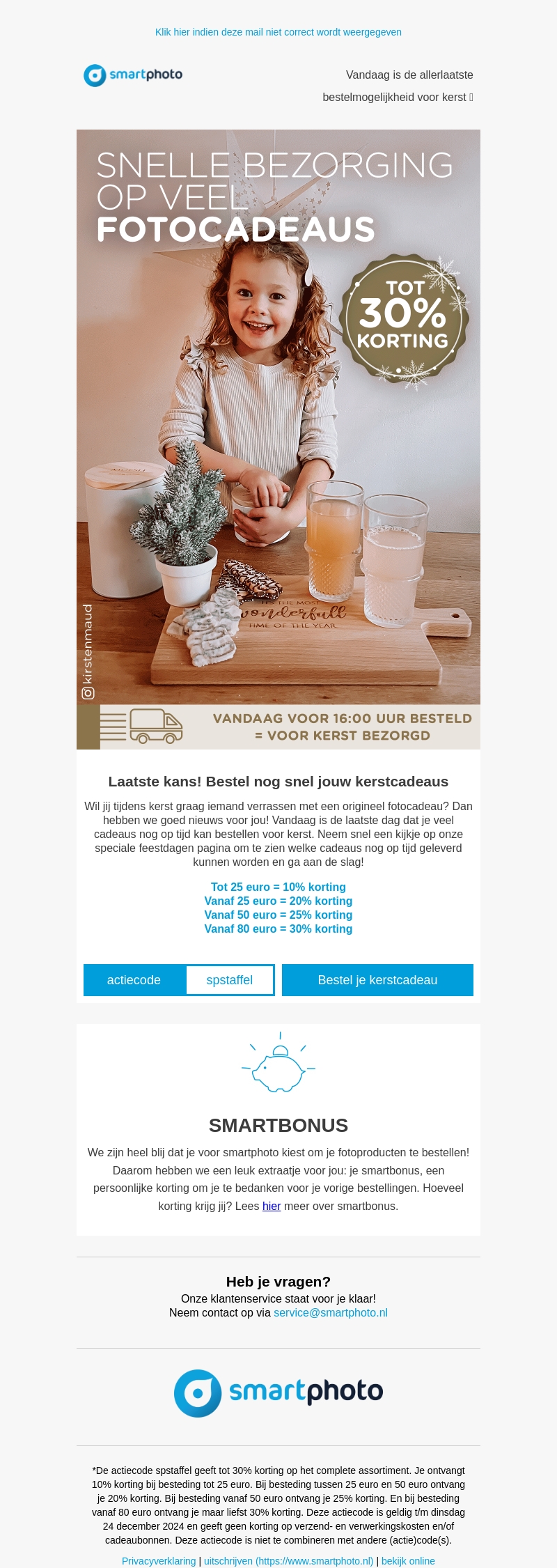 Vandaag is de allerlaatste bestelmogelijkheid voor kerst ⌛ Vandaag is de allerlaatste bestelmogelijkheid voor kerst ⌛