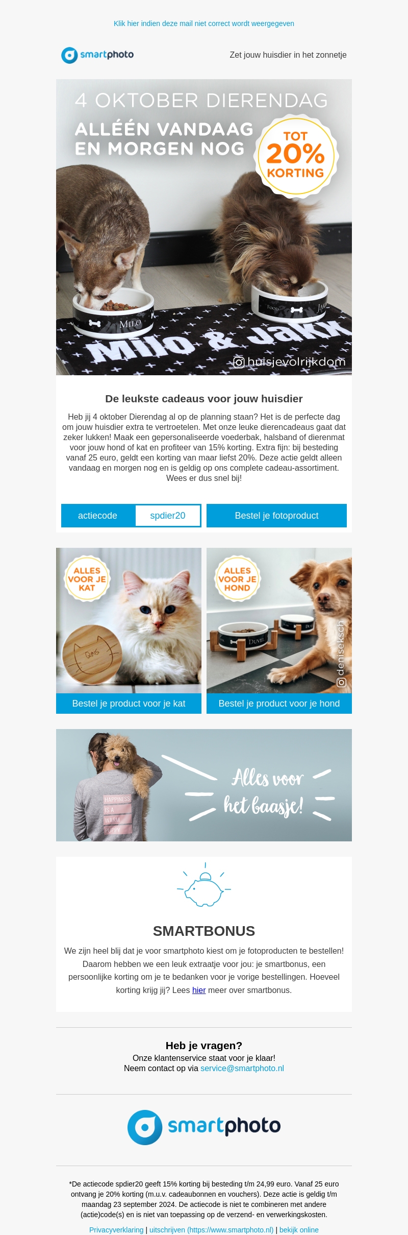 Zet jouw huisdier in het zonnetje Zet jouw huisdier in het zonnetje