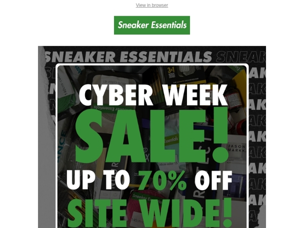 Cyber Week Sale start NU!