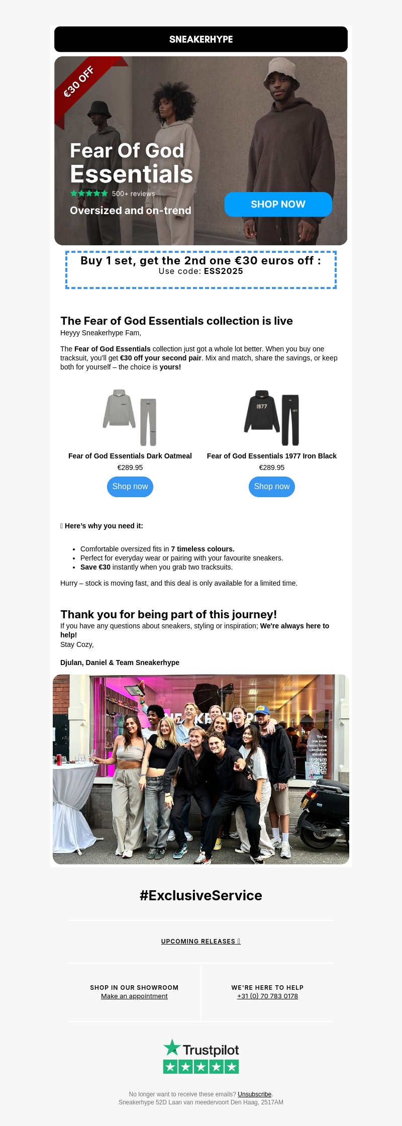 Essentials Got Better: €30 Off Your Second Pair!🔥 Essentials Got Better: €30 Off Your Second Pair!🔥