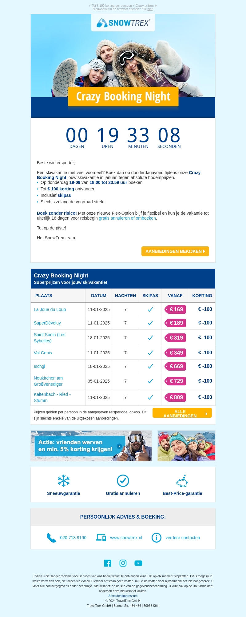 ❄ Januari - vanaf 169 euro op skivakantie ❄ Januari - vanaf 169 euro op skivakantie