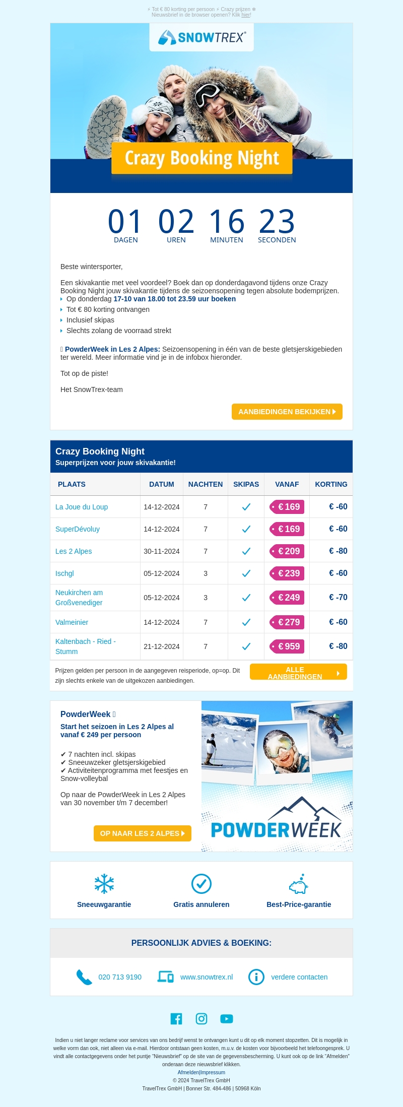 ❄ Seizoensopening - vanaf 169 euro op skivakantie ❄ Seizoensopening - vanaf 169 euro op skivakantie