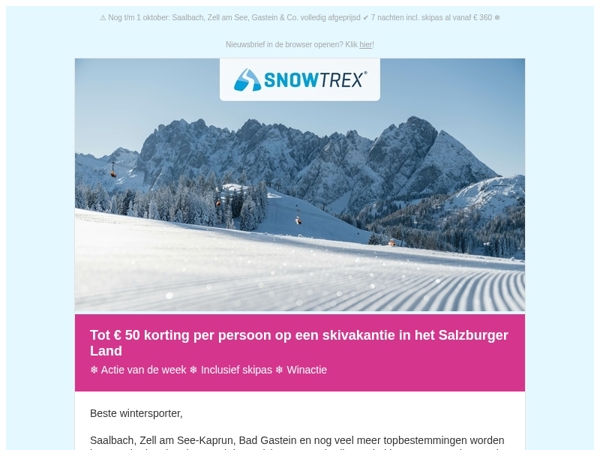 ❄ Salzburger Land - Alle deals sterk afgeprijsd!