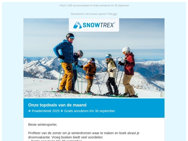 ❄ De beste skideals van de maand!