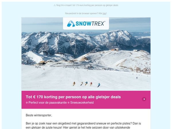 ❄ Enorme sneeuwzekerheid - skivakantie op de gletsjer: 7 nachten incl. skipas vanaf 289 euro