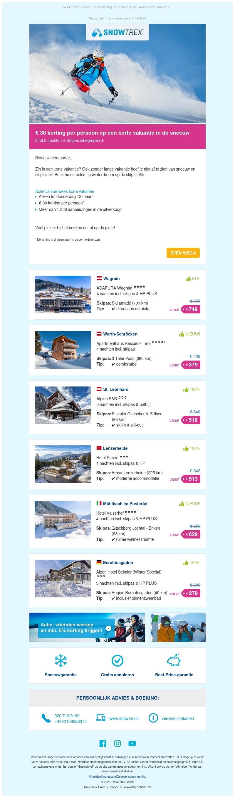 ⏰ Last-minute korte vakantie in de sneeuw - Meer dan 1.300 aanbiedingen met korting ⏰ Last-minute korte vakantie in de sneeuw - Meer dan 1.300 aanbiedingen met korting