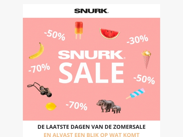 De laatste dagen van de zomersale 🌞