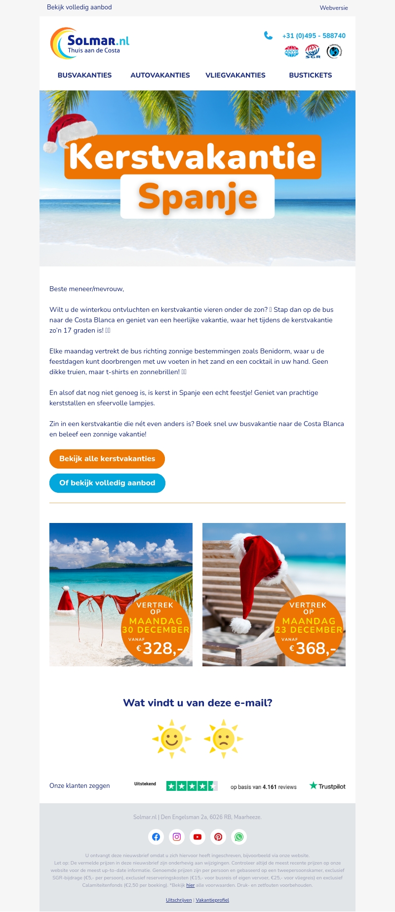Droomt u van een zonnige kerstvakantie?๐ Droomt u van een zonnige kerstvakantie?๐