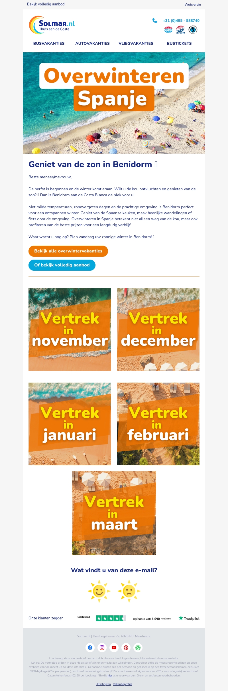 Waar brengt u deze winter door? Waar brengt u deze winter door?