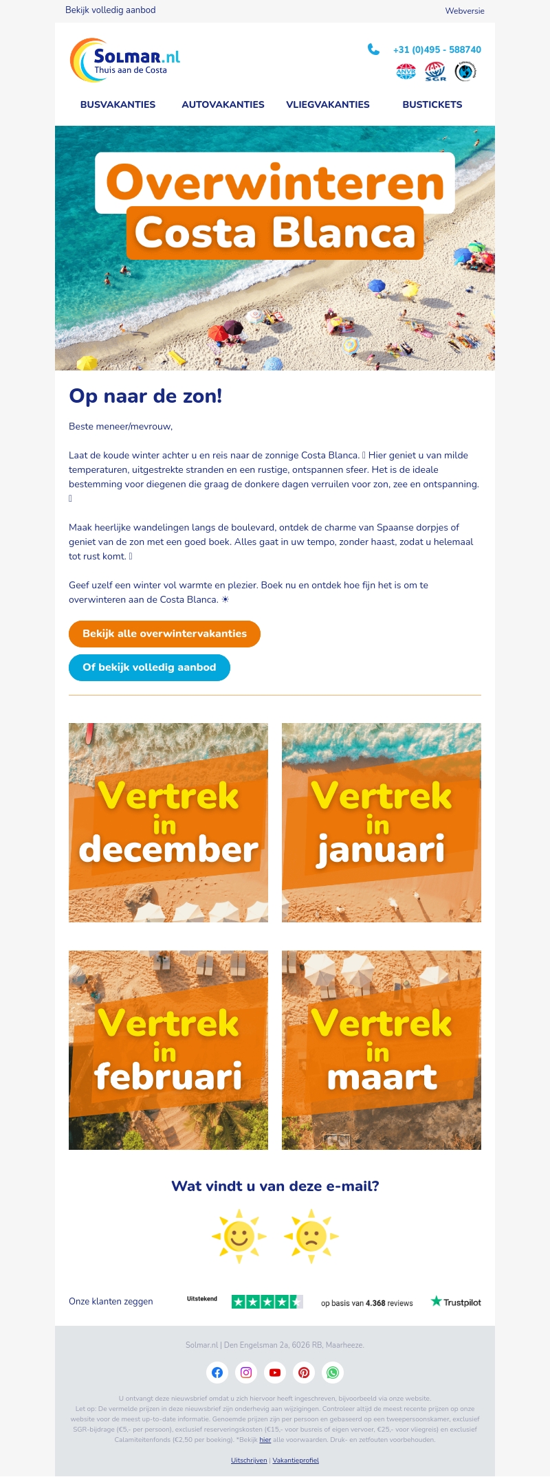 Zeg de kou gedag! Zeg de kou gedag!