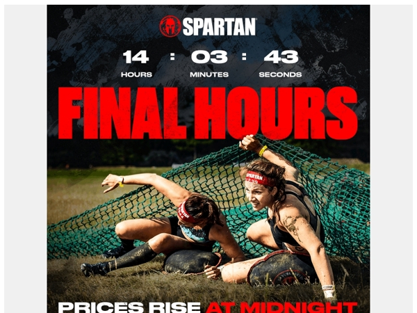 Urgent: Spartan Race Prices Rising TONIGHT!