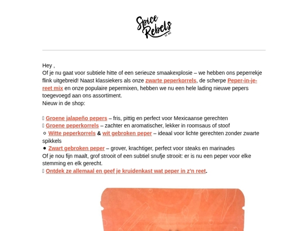 🔥 Zin in pit? We hebben peper. Véél peper.