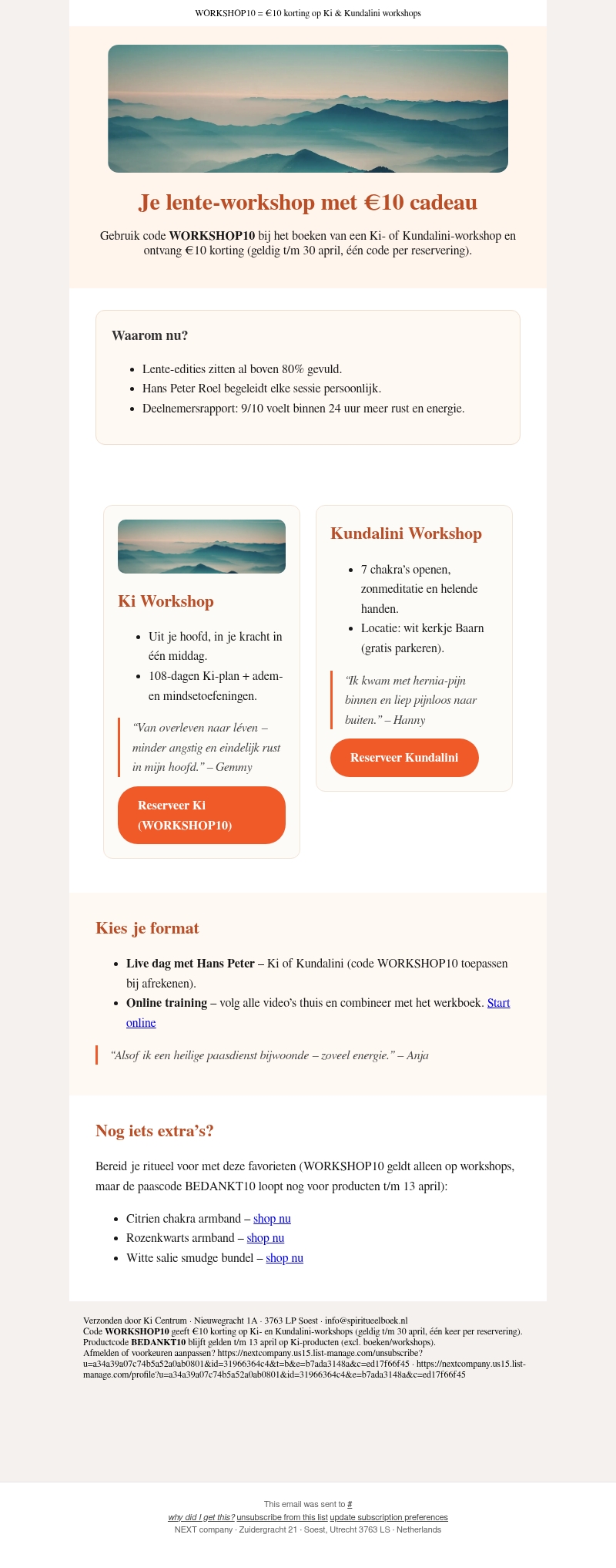 , jouw lente-workshop wacht (WORKSHOP10 inbegrepen) , jouw lente-workshop wacht (WORKSHOP10 inbegrepen)