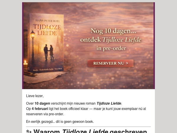  Nog 10 dagen… ontdek Tijdloze Liefde (nu in pre-order)