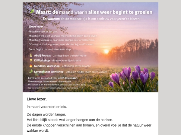  🌱 Maart: de maand waarin alles weer begint te groeien