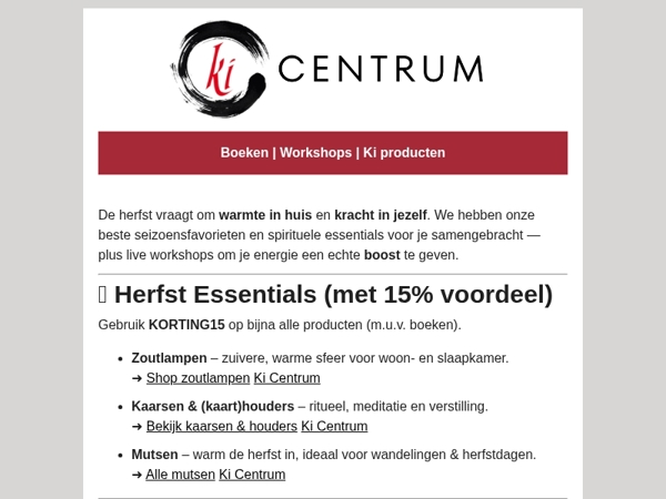  De herfststart: warmte, bescherming & een cadeautje binnenin