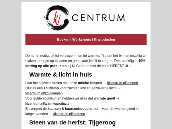   Warm de herfst in met 10% korting 🌞 (KORTINGSCODE: HERFST10)