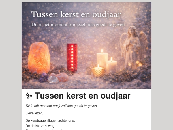  Tussen kerst en oudjaar ✨