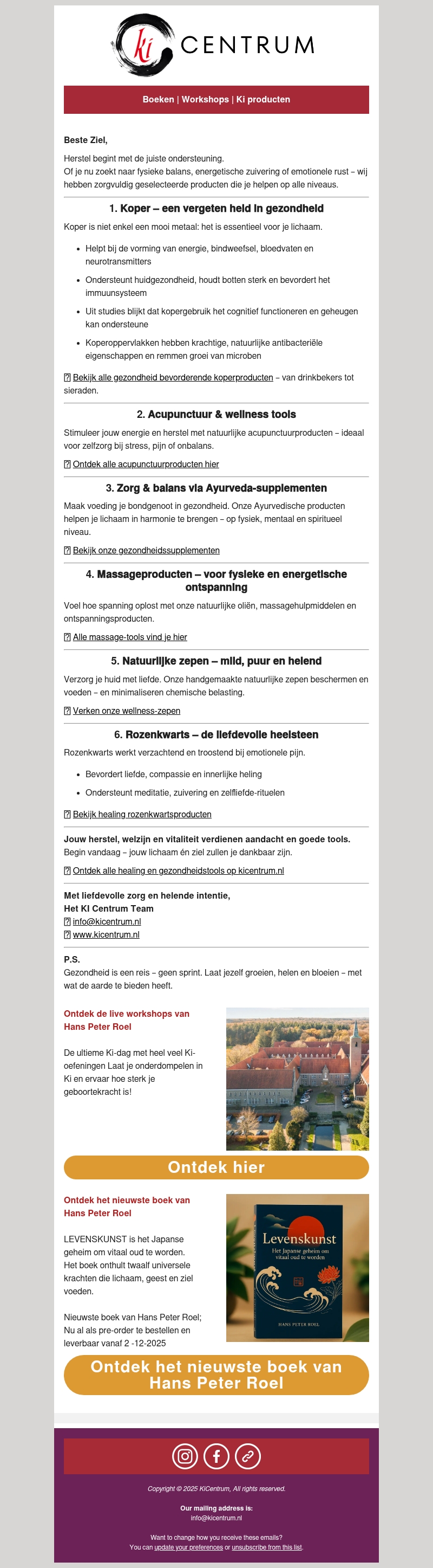 Gezondheid in al zijn vormen – met natuurlijke tools Gezondheid in al zijn vormen – met natuurlijke tools