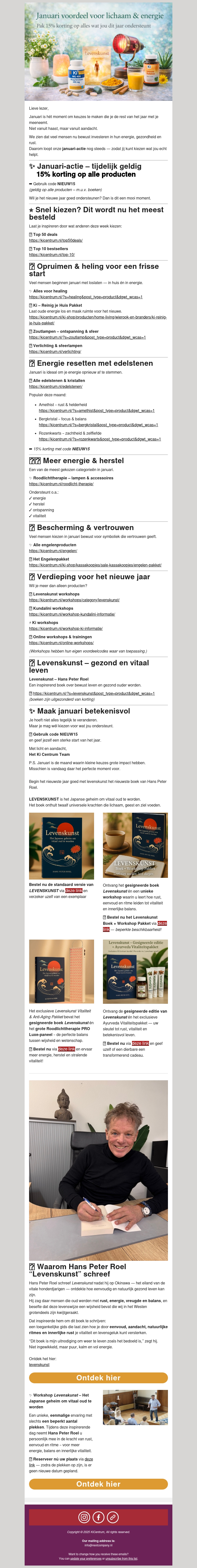 Januari voordeel voor lichaam & energie Januari voordeel voor lichaam & energie