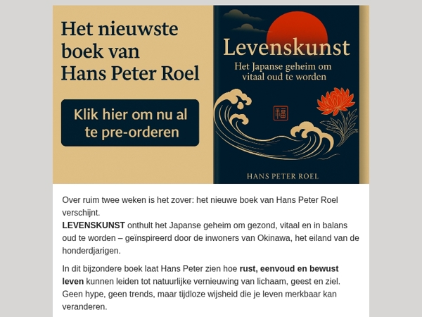  Mijn nieuwe boek Levenskunst is er bijna!! 🥳