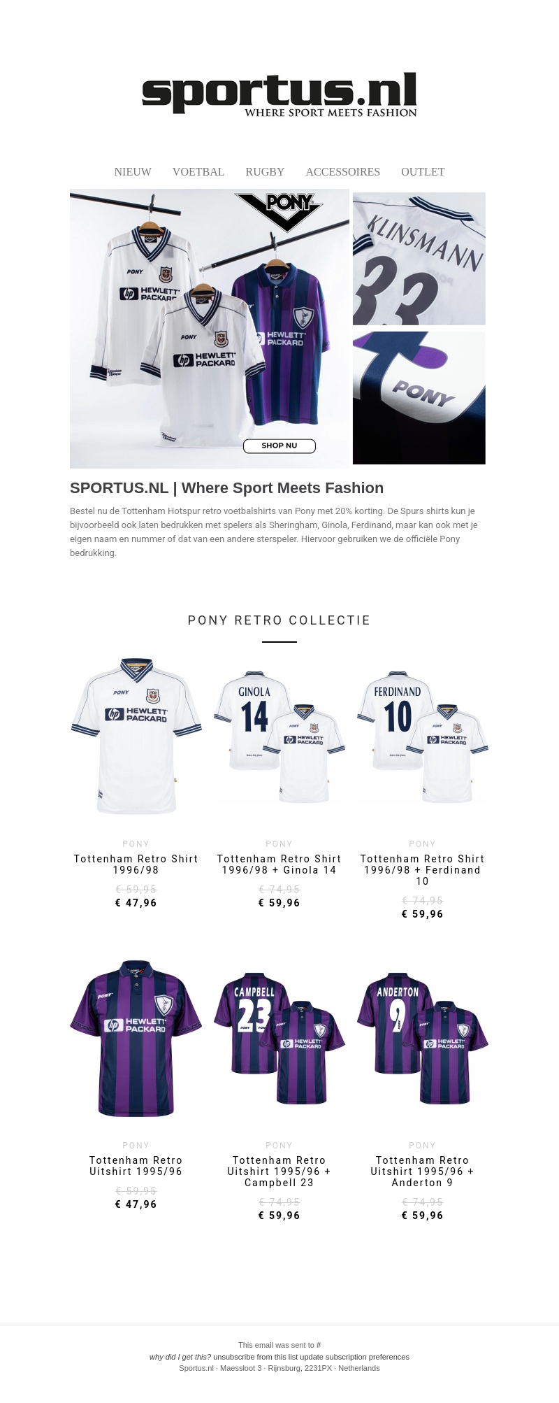 PONY SALE | 20% Korting | Tottenham Hotspur PONY SALE | 20% Korting | Tottenham Hotspur