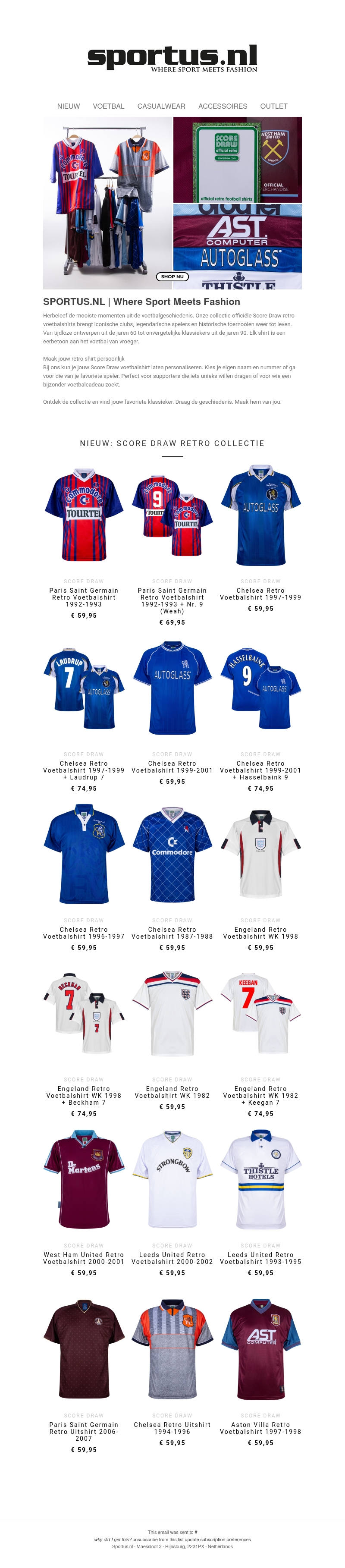 Nieuw in de collectie: Score Draw retro voetbalshirts | De mooiste klassiekers nu beschikbaar Nieuw in de collectie: Score Draw retro voetbalshirts | De mooiste klassiekers nu beschikbaar