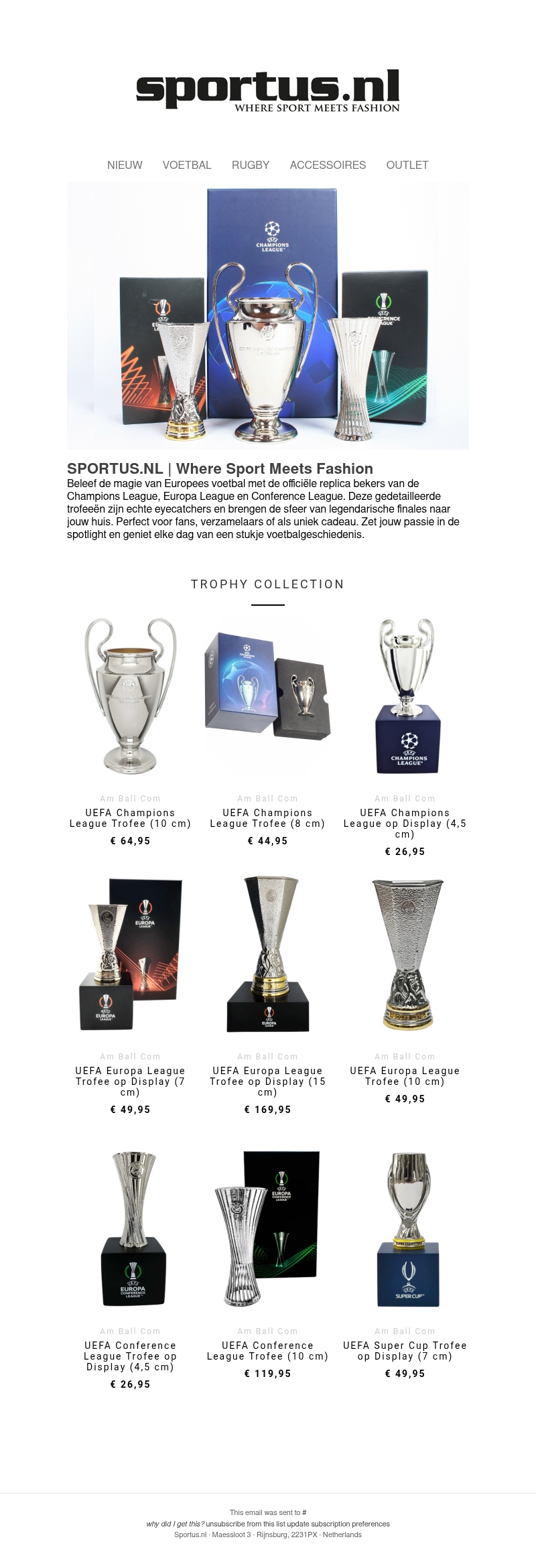 🏆 Scoor jouw eigen Europese trofee | De droom van elke supporter 🏆 Scoor jouw eigen Europese trofee | De droom van elke supporter