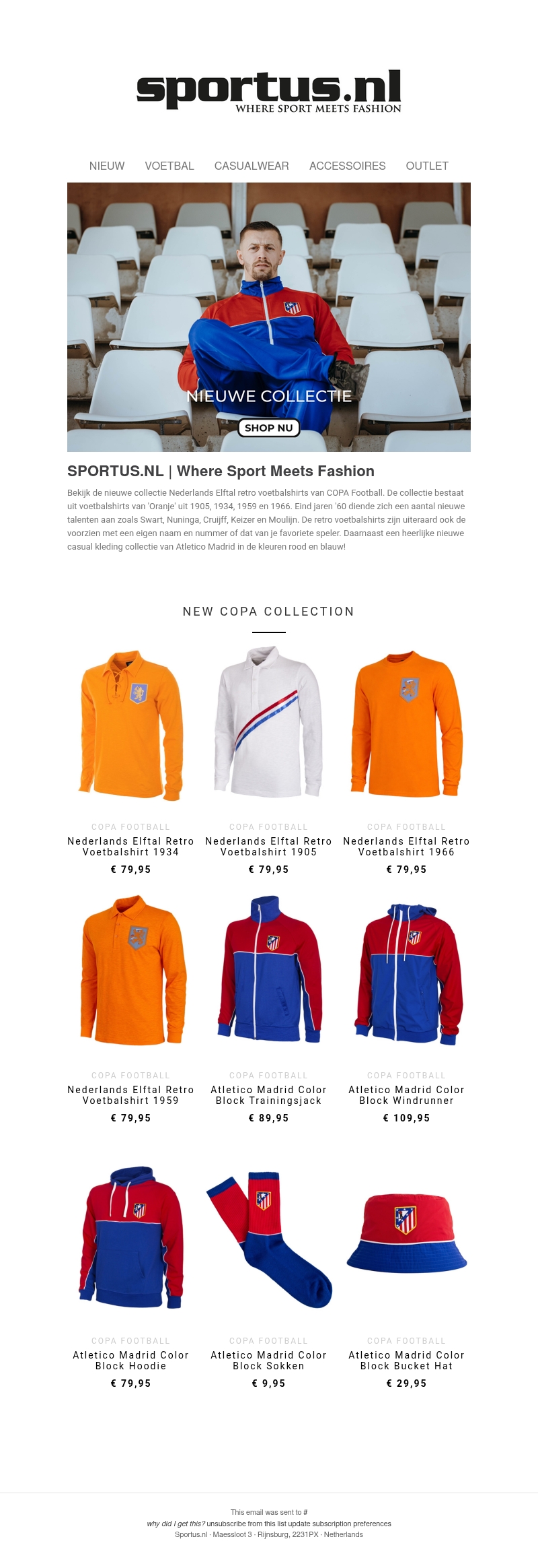 🆕 Nederlands Elftal Retro Voetbalshirts & Atletico Madrid Color Block collectie 🆕 Nederlands Elftal Retro Voetbalshirts & Atletico Madrid Color Block collectie