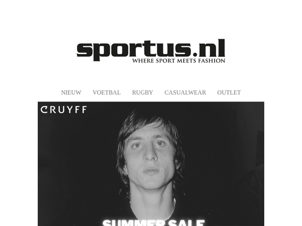 🔥 Cruyff Sale: Scoor nu 14% (extra) korting op álles!