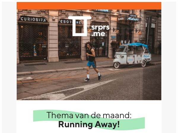 Nieuwe maand, nieuw thema: Running Away! 🏃‍♀️💨