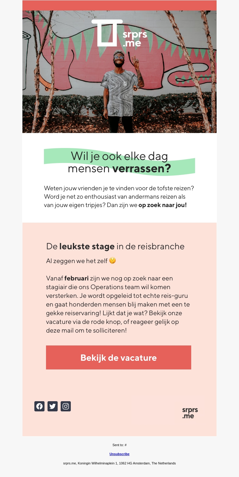 Wil je ook elke dag mensen verrassen? đ Wil je ook elke dag mensen verrassen? đ
