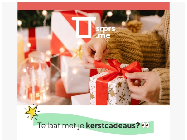 Stiekem weer te laat met je kerstcadeaus? 👀