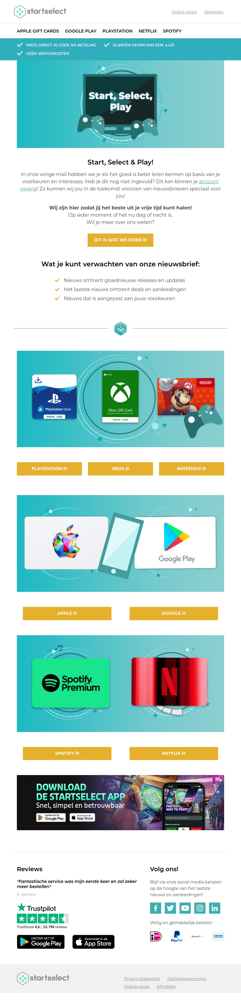 Haal het beste uit je vrije tijd met Startselect! Haal het beste uit je vrije tijd met Startselect!