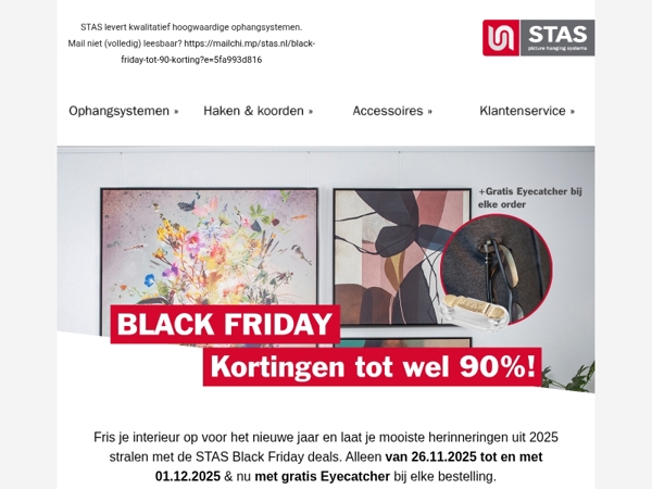 BLACK FRIDAY | tot 90% korting